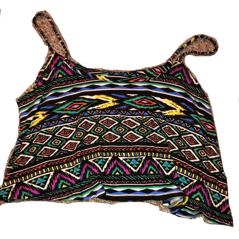 Nollie multi color crop top tank top